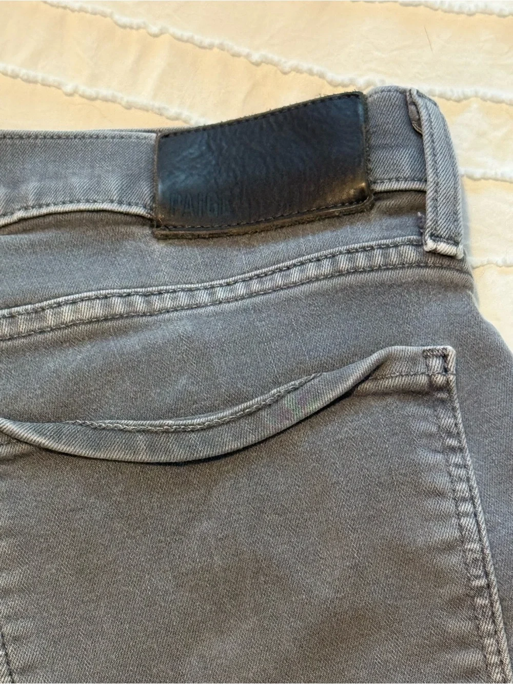 Paige Men’s Gray Classic Stretch Jeans